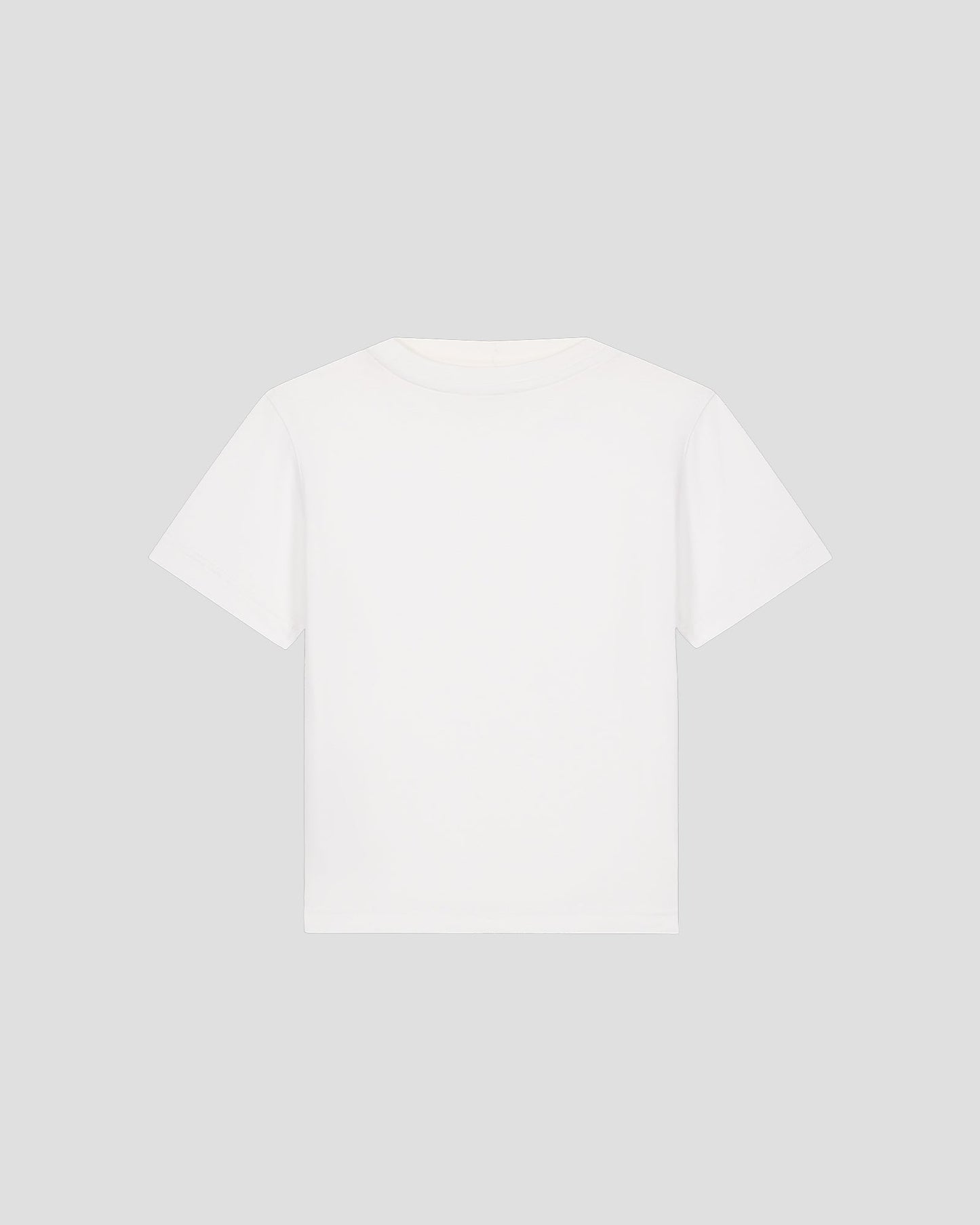 T-shirt enfant à col rond Blanc Pio