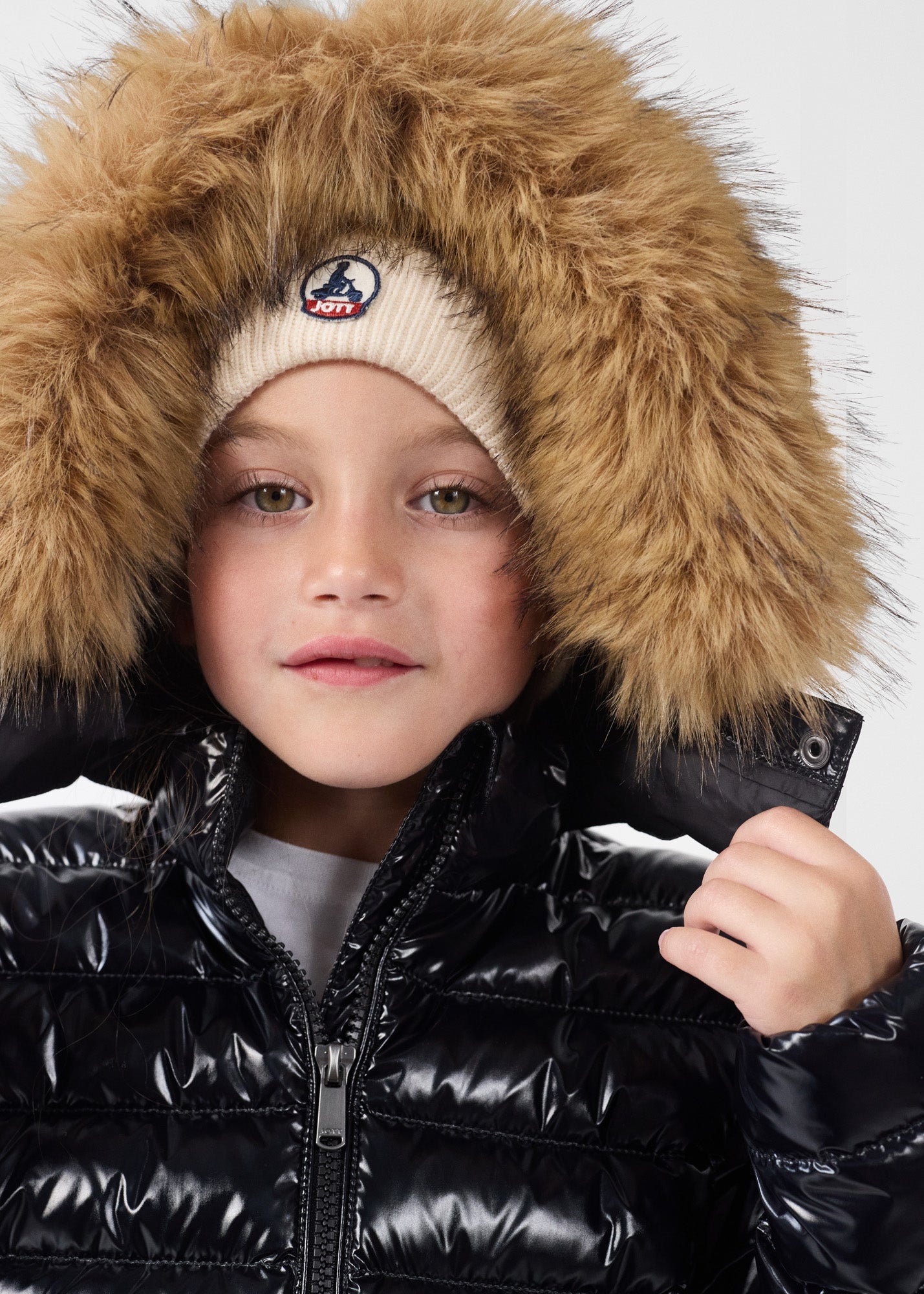 Doudoune enfant Grand Froid Noir Olympe laquée