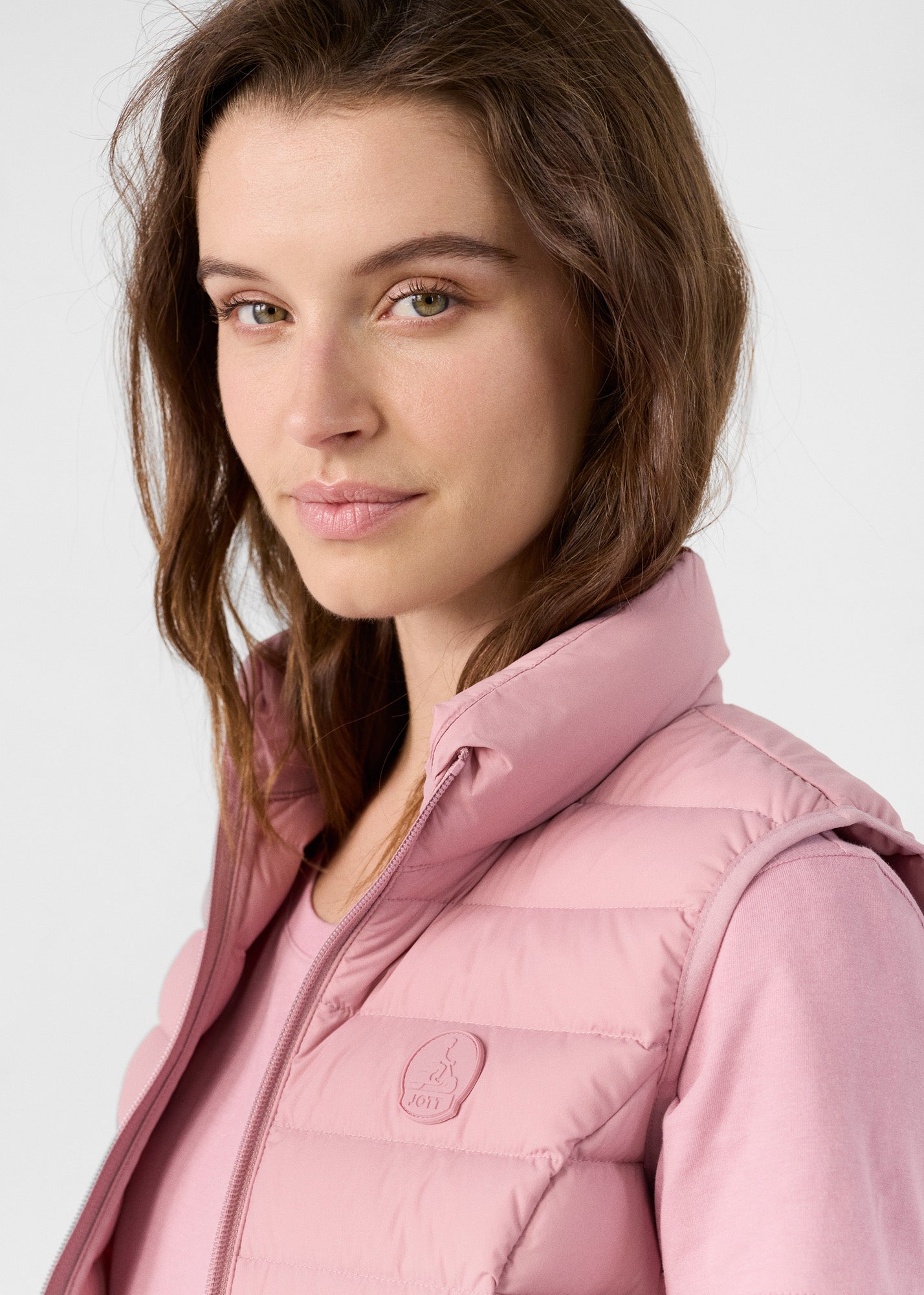 Doudoune sans manches stretch Rose antique Grenada