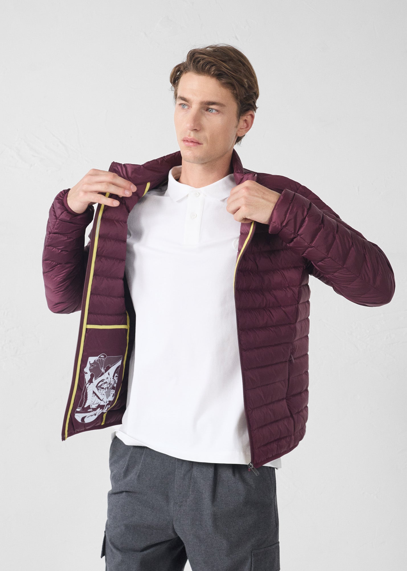 Doudoune légère Cerise noire Mat