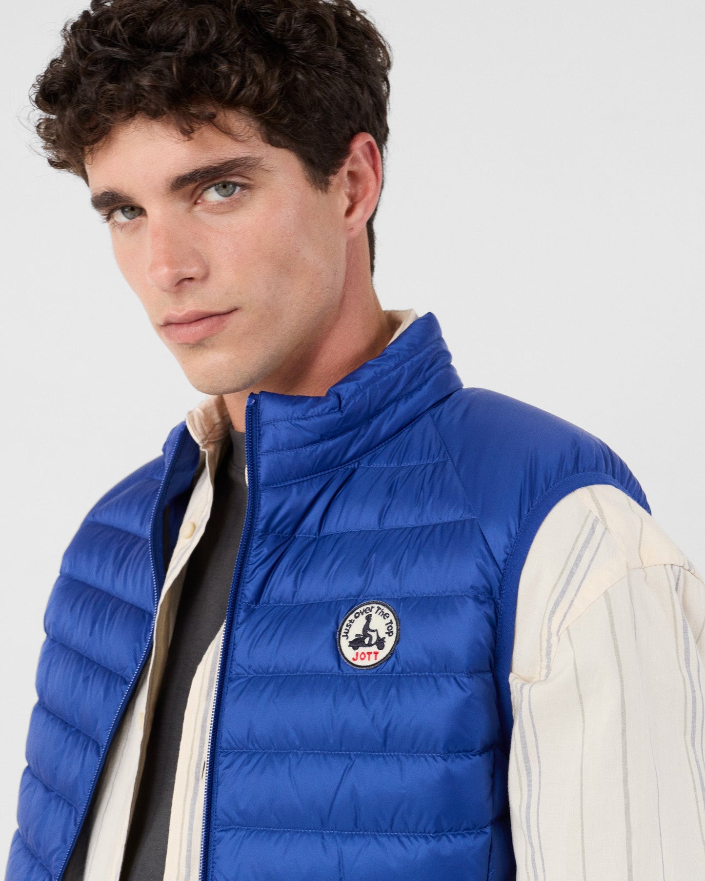 Doudoune sans manches Bleu cobalt Tom