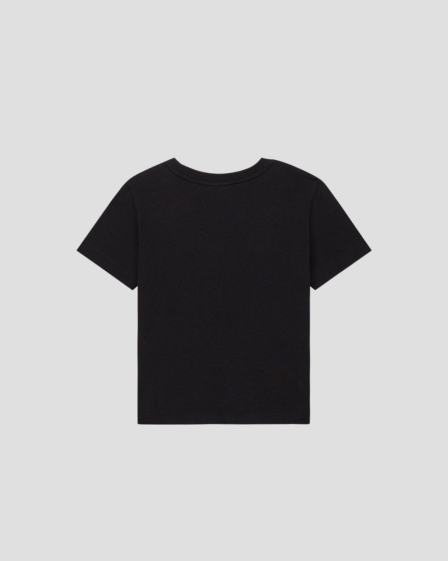T-shirt enfant à col rond Noir Pio