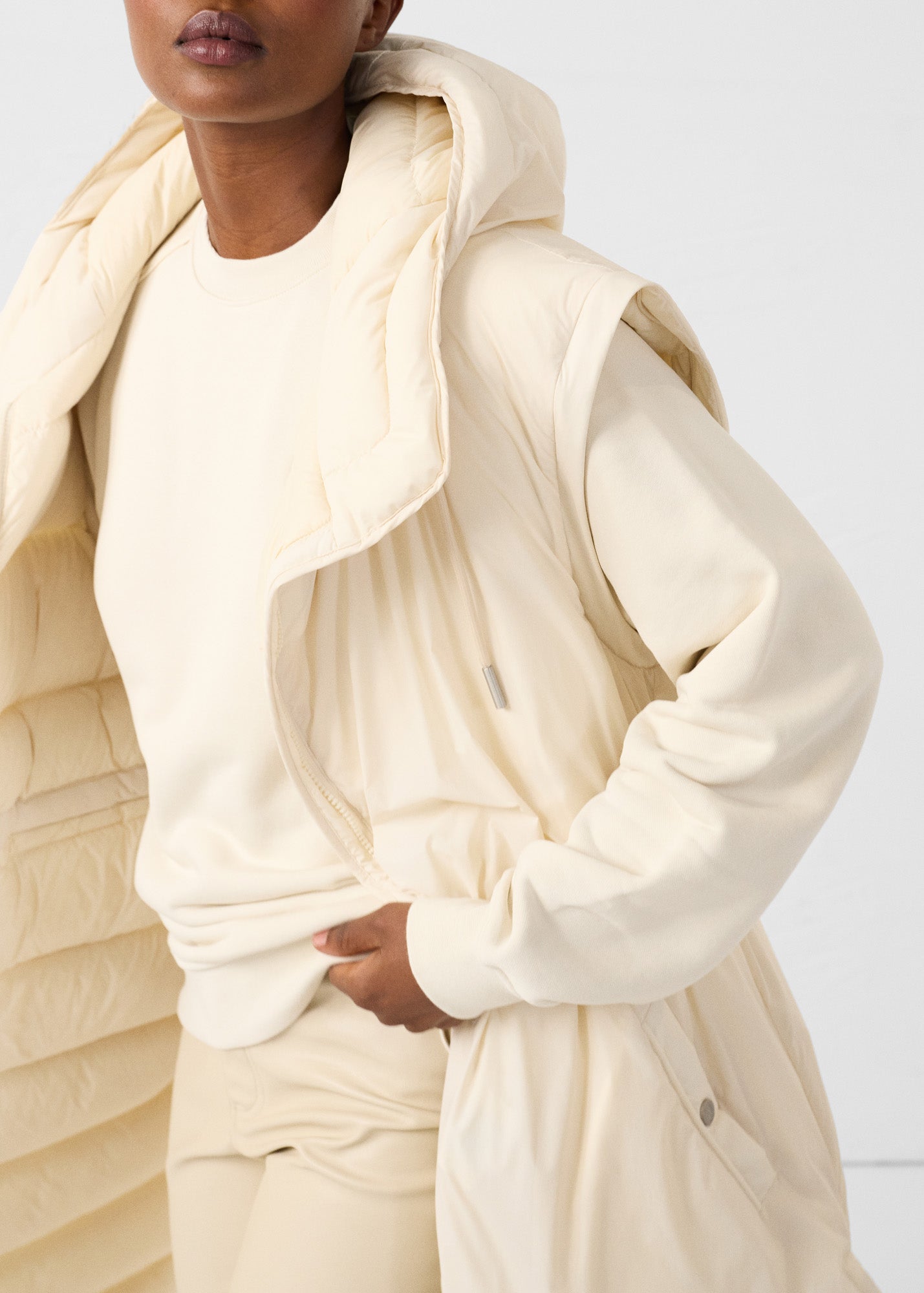 Doudoune Grand Froid longue stretch Naturel Brooke