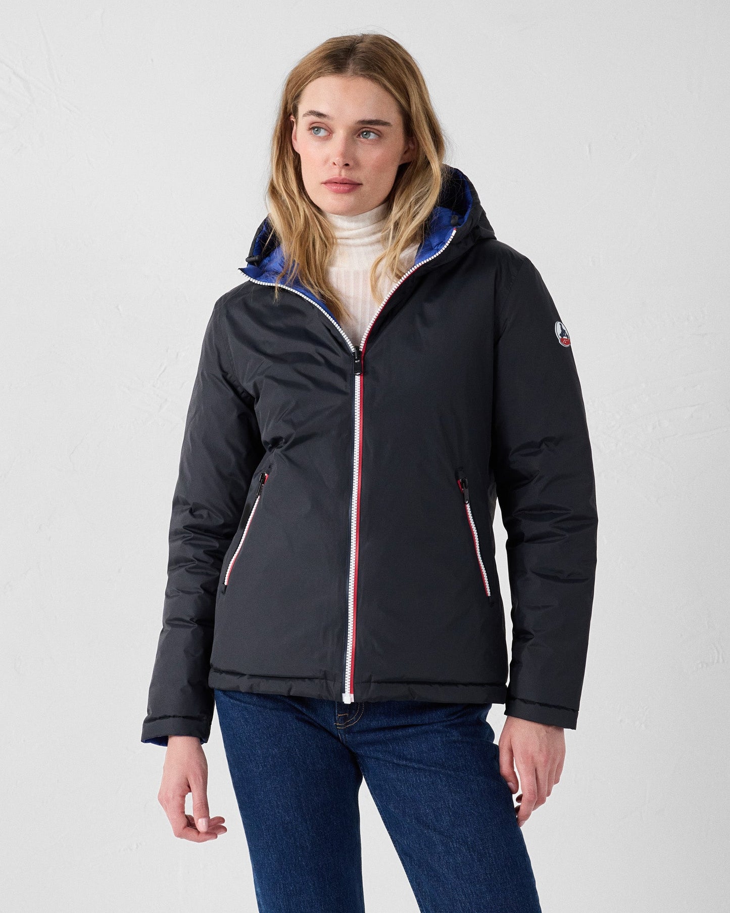 Doudoune réversible Noir/bleu cobalt Bergame