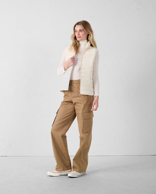 Doudoune sans manches stretch Naturel Grenada