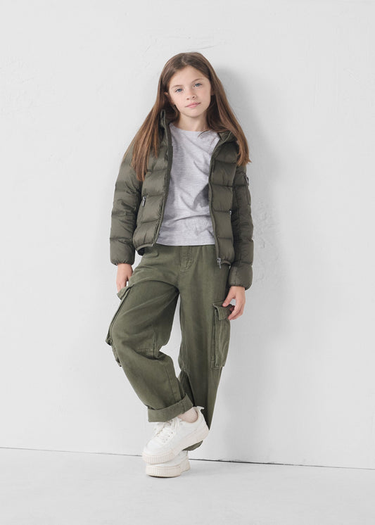 Doudoune enfant à capuche Grand Froid Army Kazan