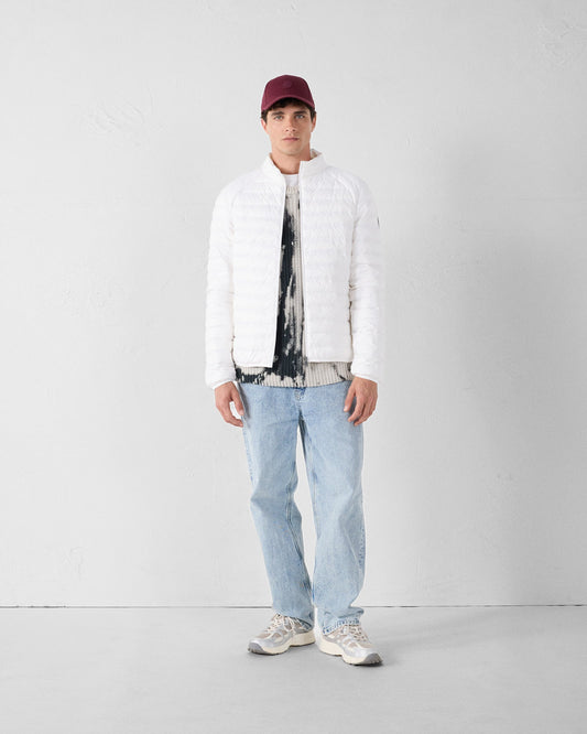 Doudoune légère Blanc Mat