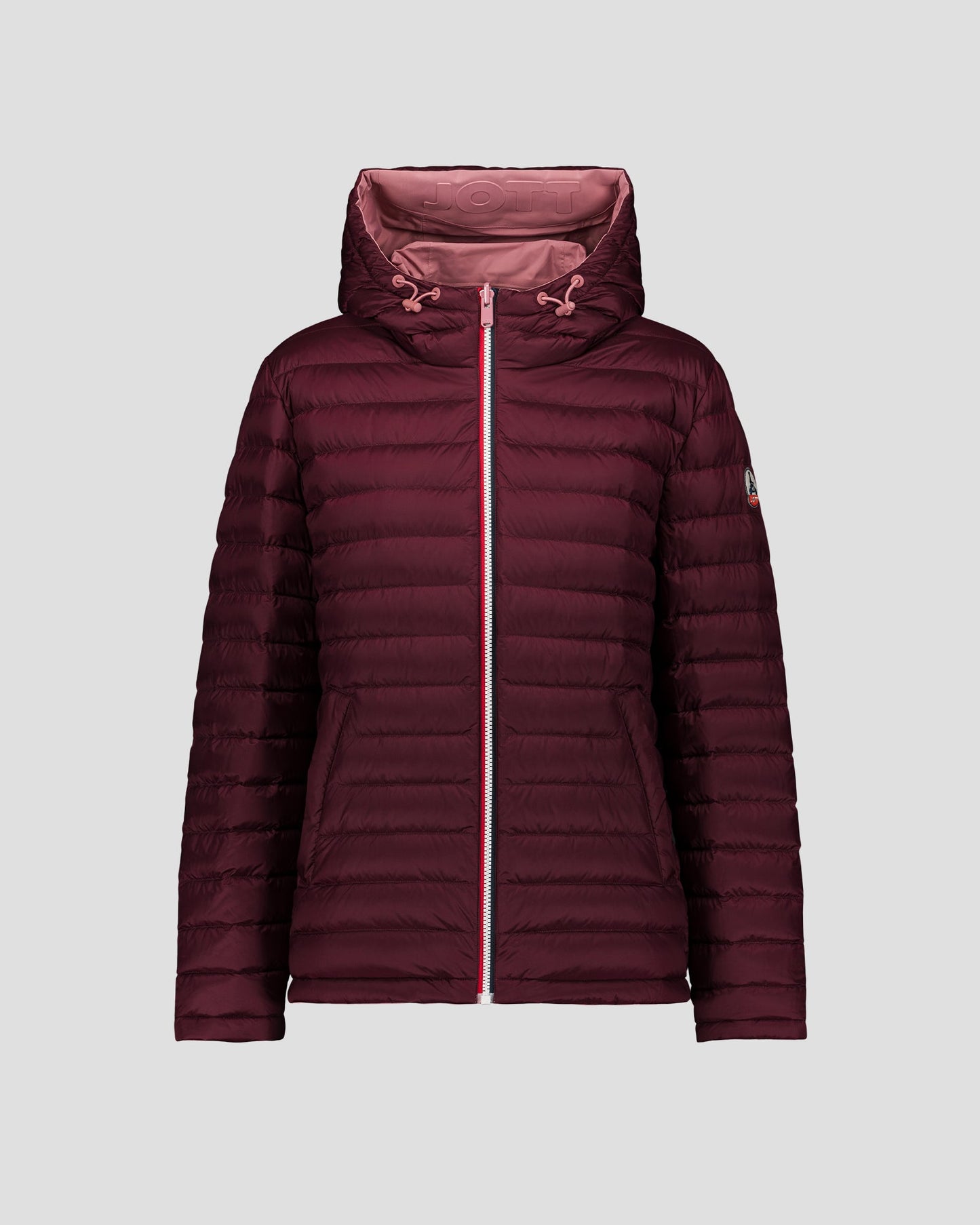 Doudoune réversible Rose antique/cerise noire Bergame