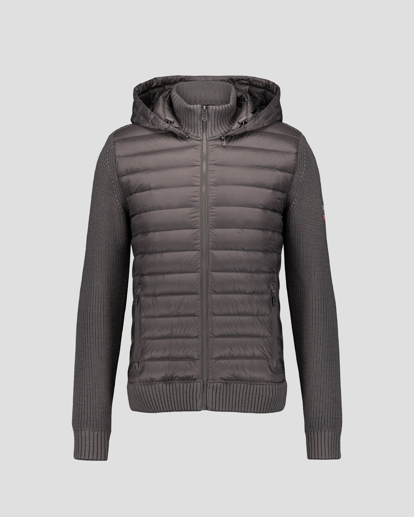 Doudoune bi-matière Anthracite Jumping