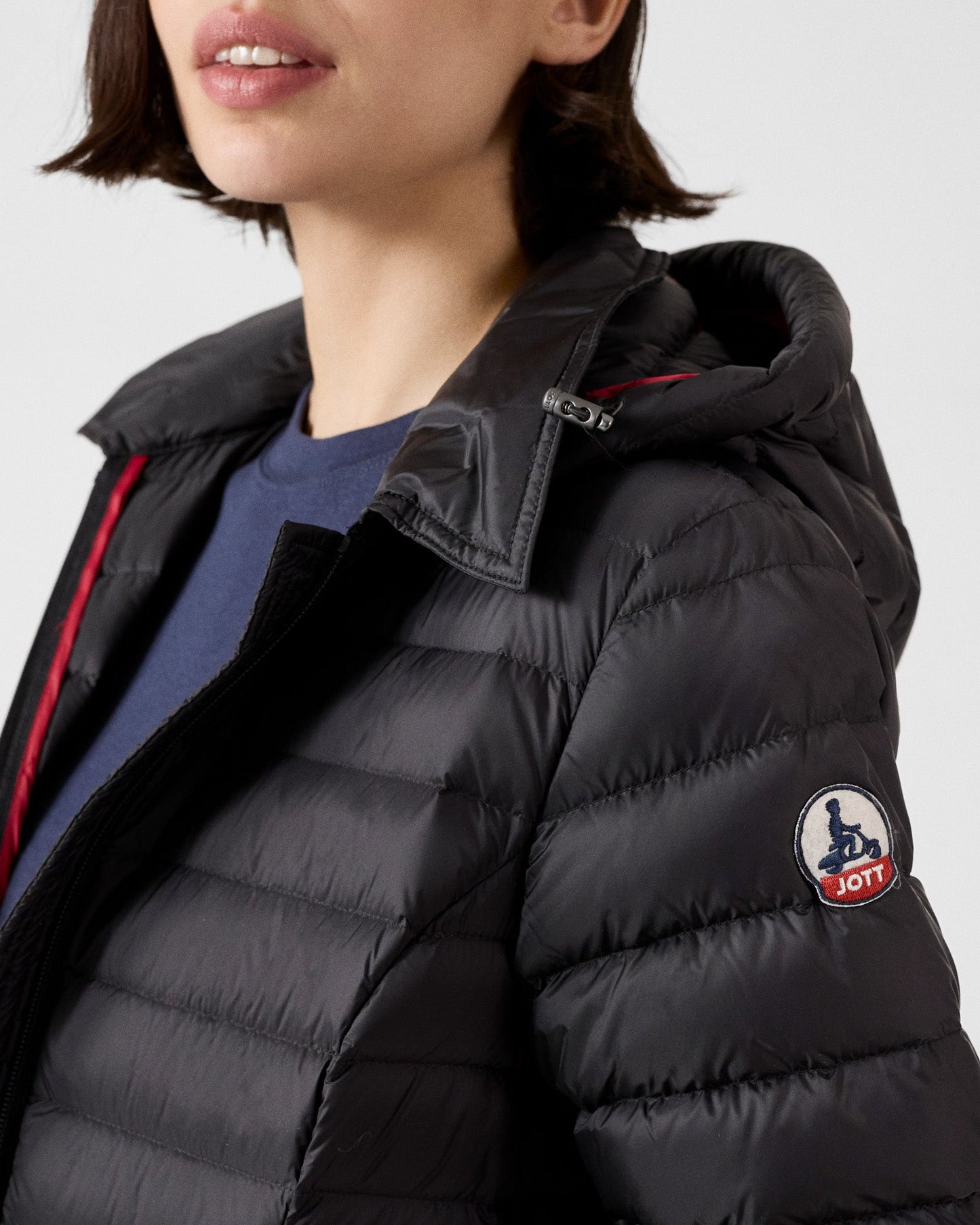 Doudoune à capuche mi-longue Noir Nour 2.0