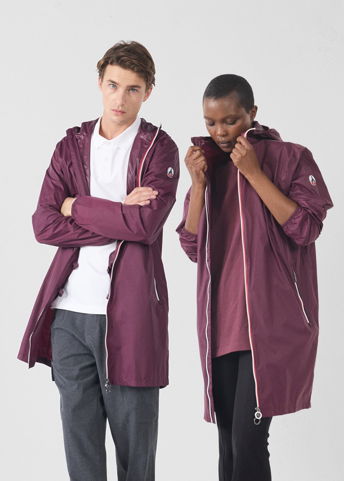 Imperméable long Cerise noire Skye