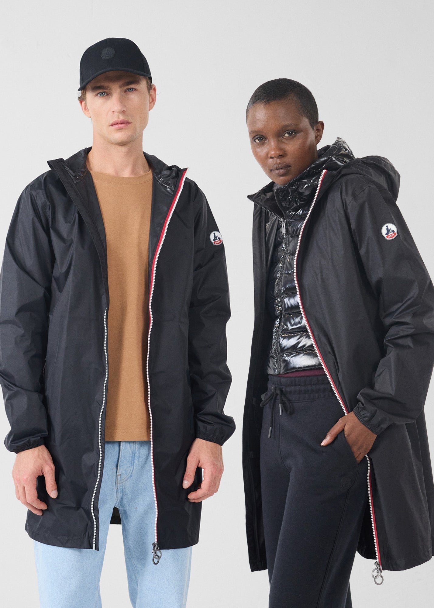 Imperméable long Noir Skye