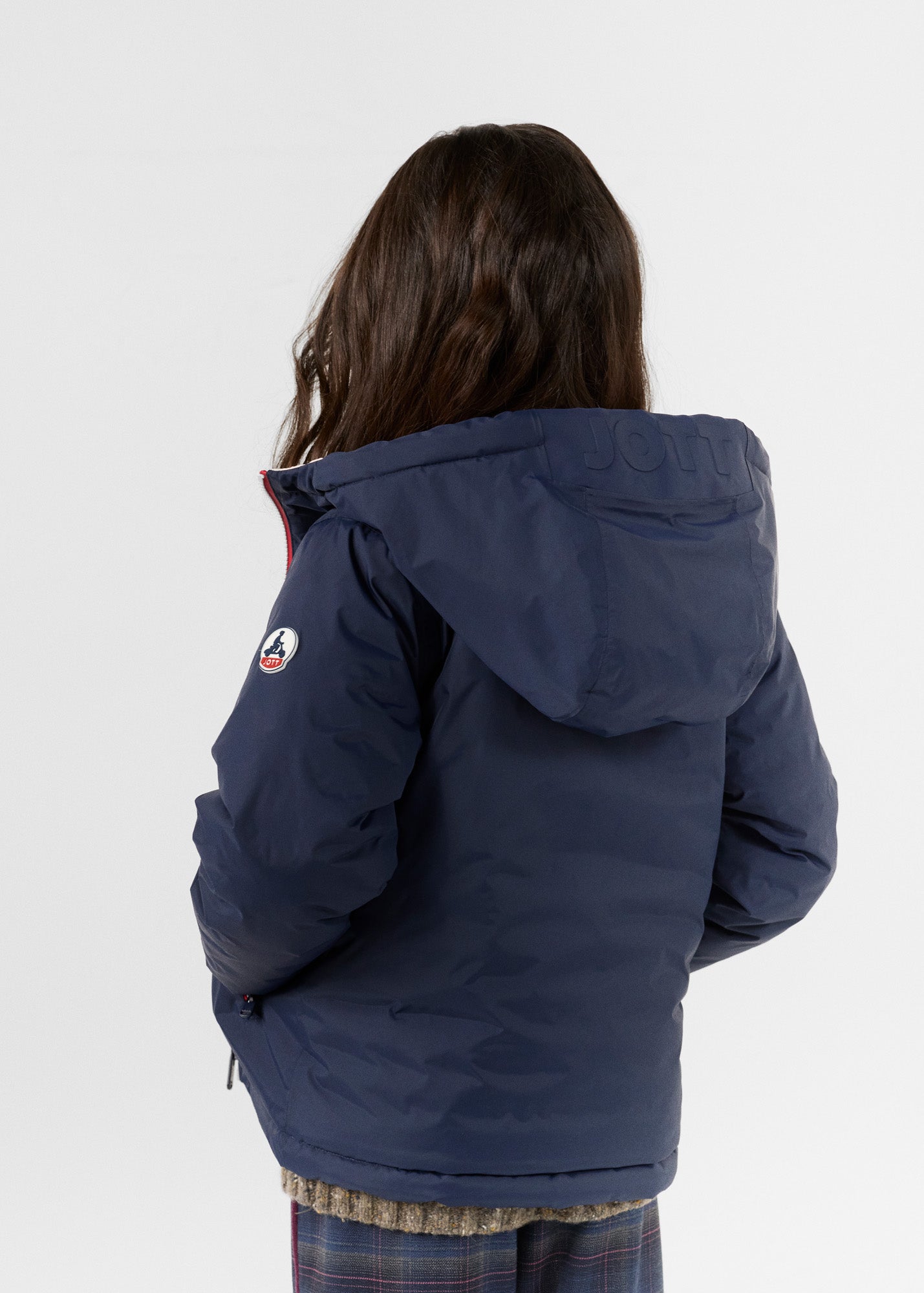 Doudoune enfant réversible Marine/rose pétale Sauda