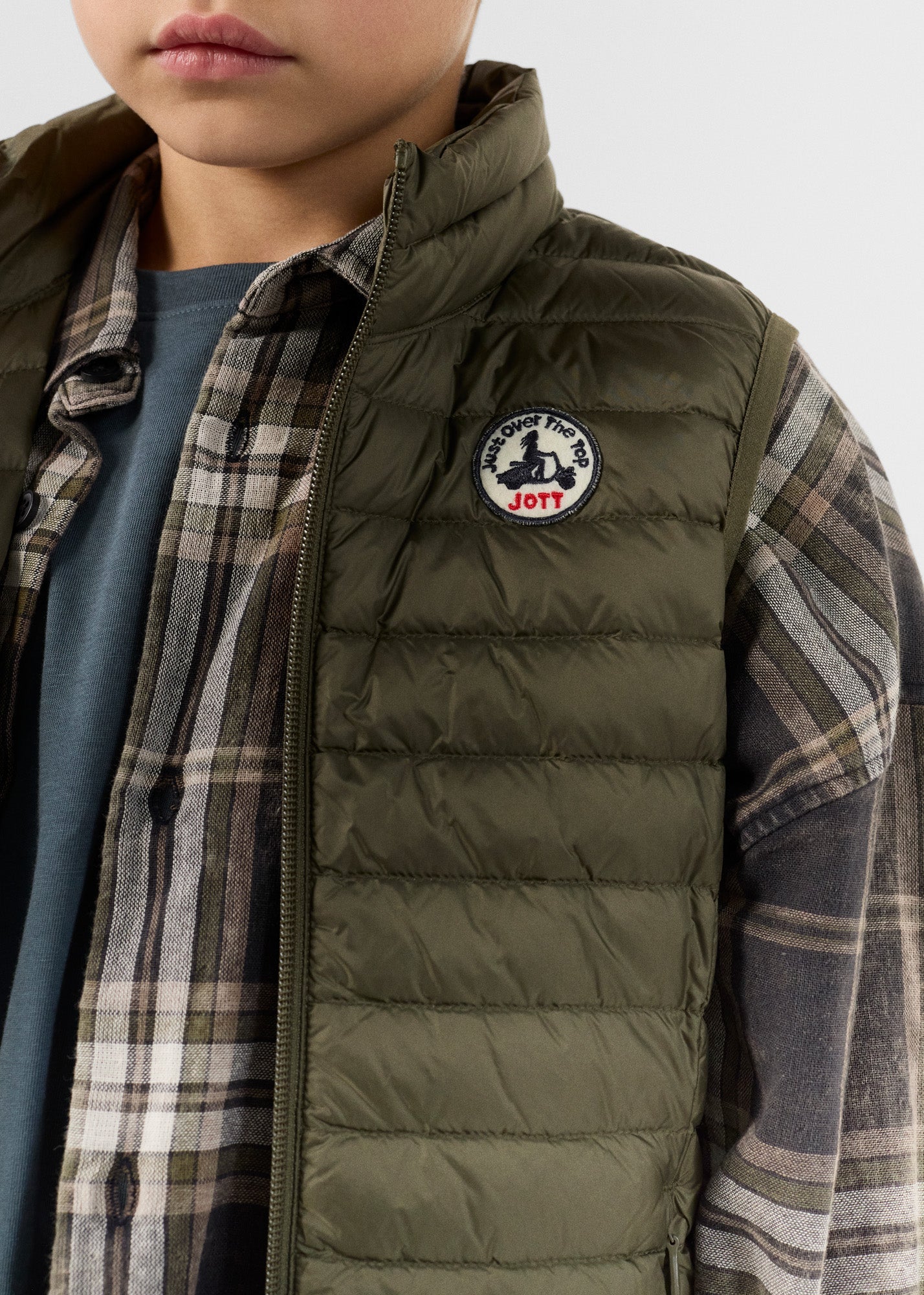 Doudoune sans manches enfant Army Zoe