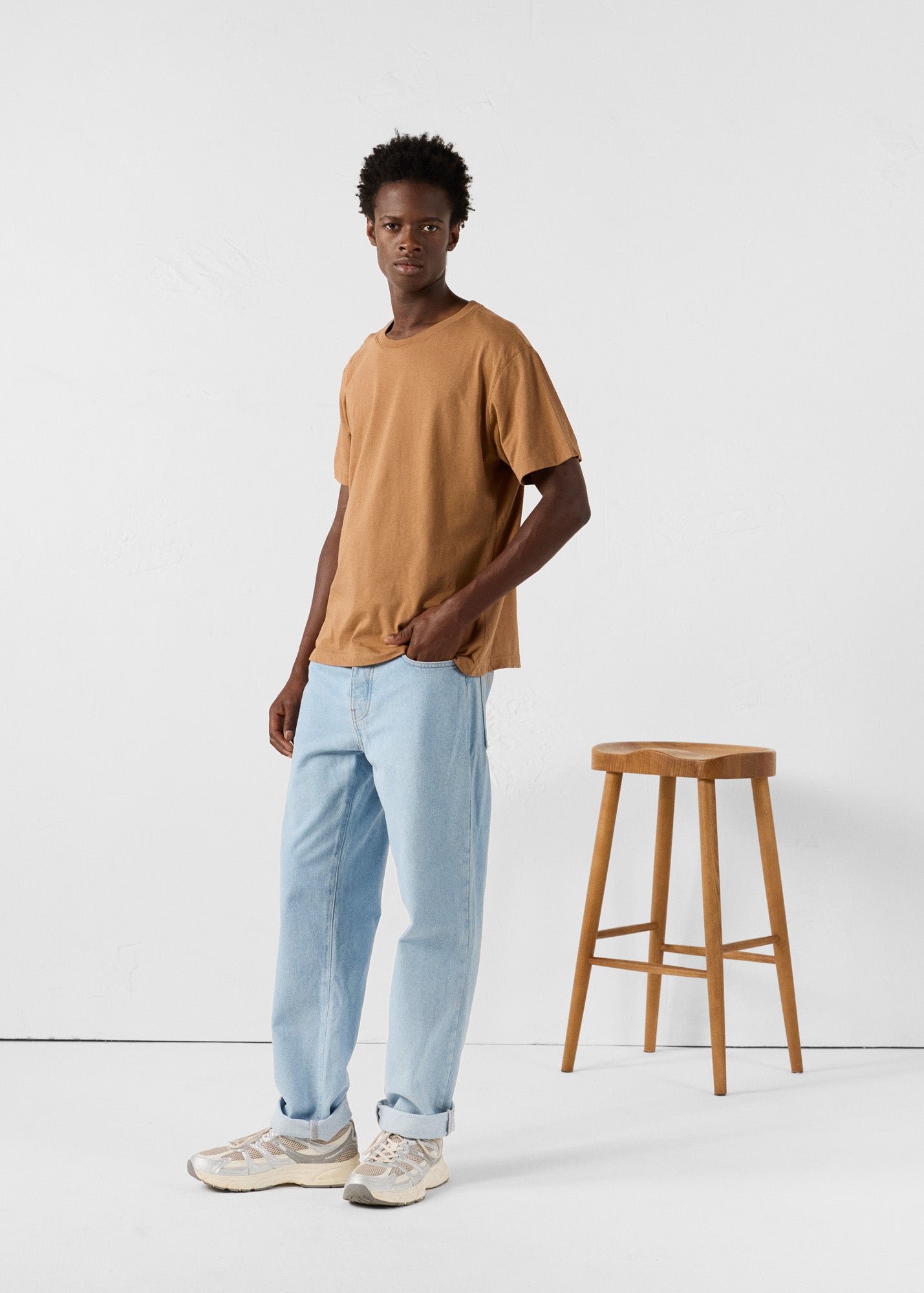 T-Shirt à col rond Sucre roux Petro