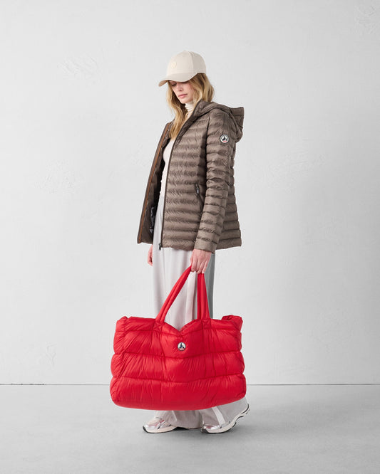 Maxi totebag Rouge carmin Leina