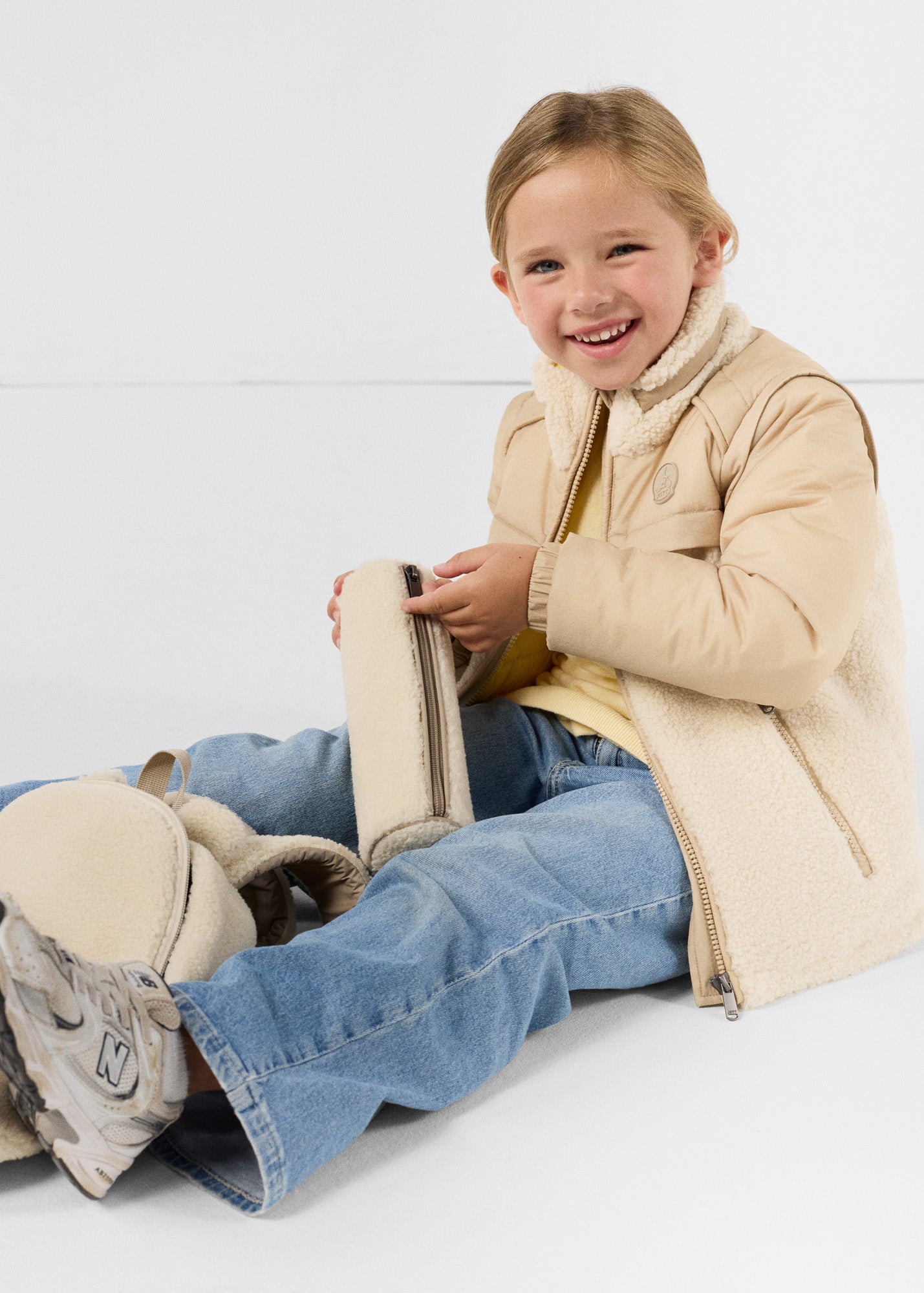 Sac à dos sherpa Naturel Pupil sherpa