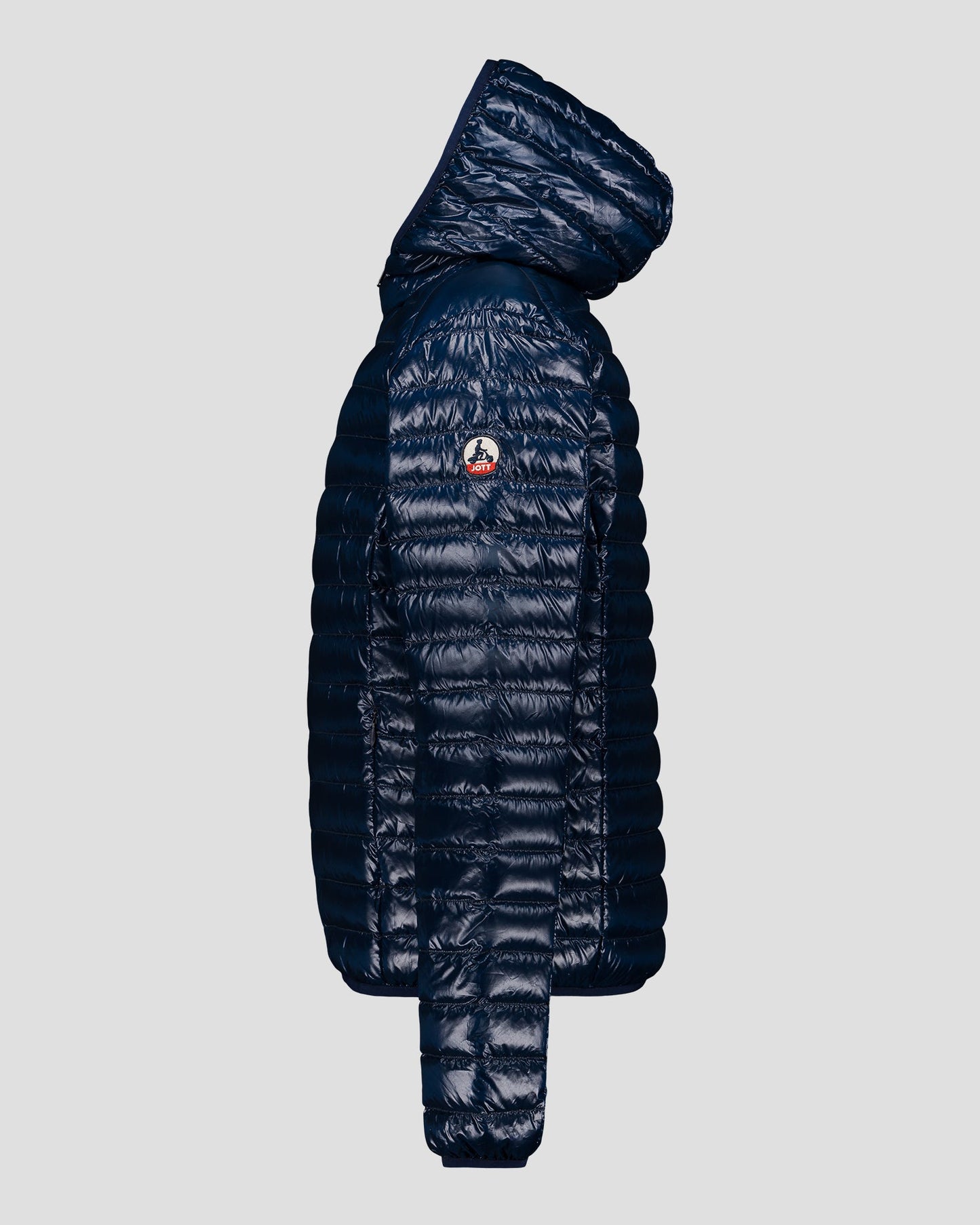 Doudoune légère à capuche Marine Nico shiny