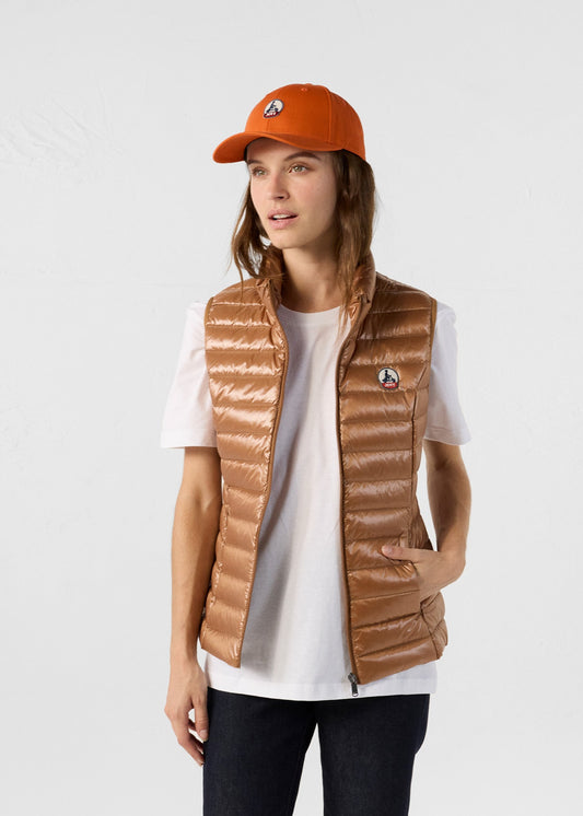 Doudoune légère sans manches Sucre roux Seda shiny