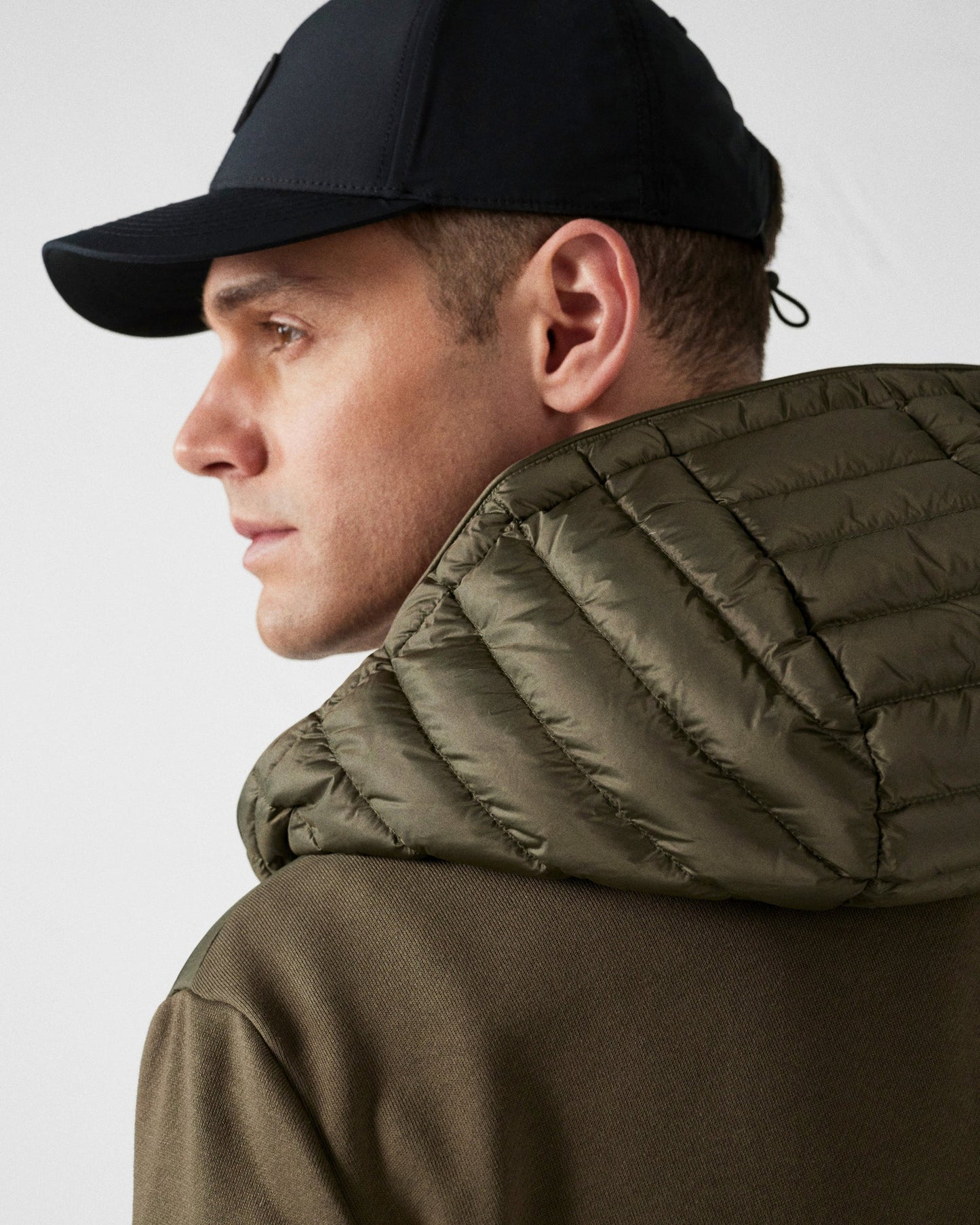 Veste bi-matière à capuche Army Gummy 2.0