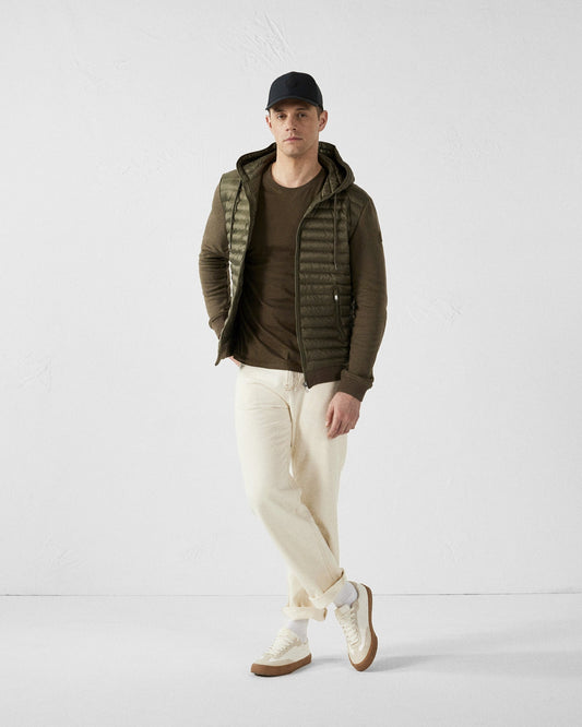 Veste bi-matière à capuche Army Gummy 2.0