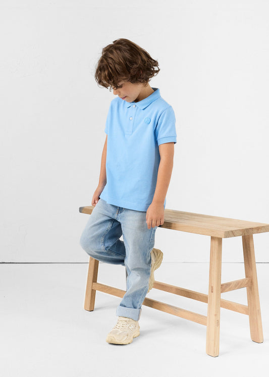 Polo enfant Bleu cristal Enzo