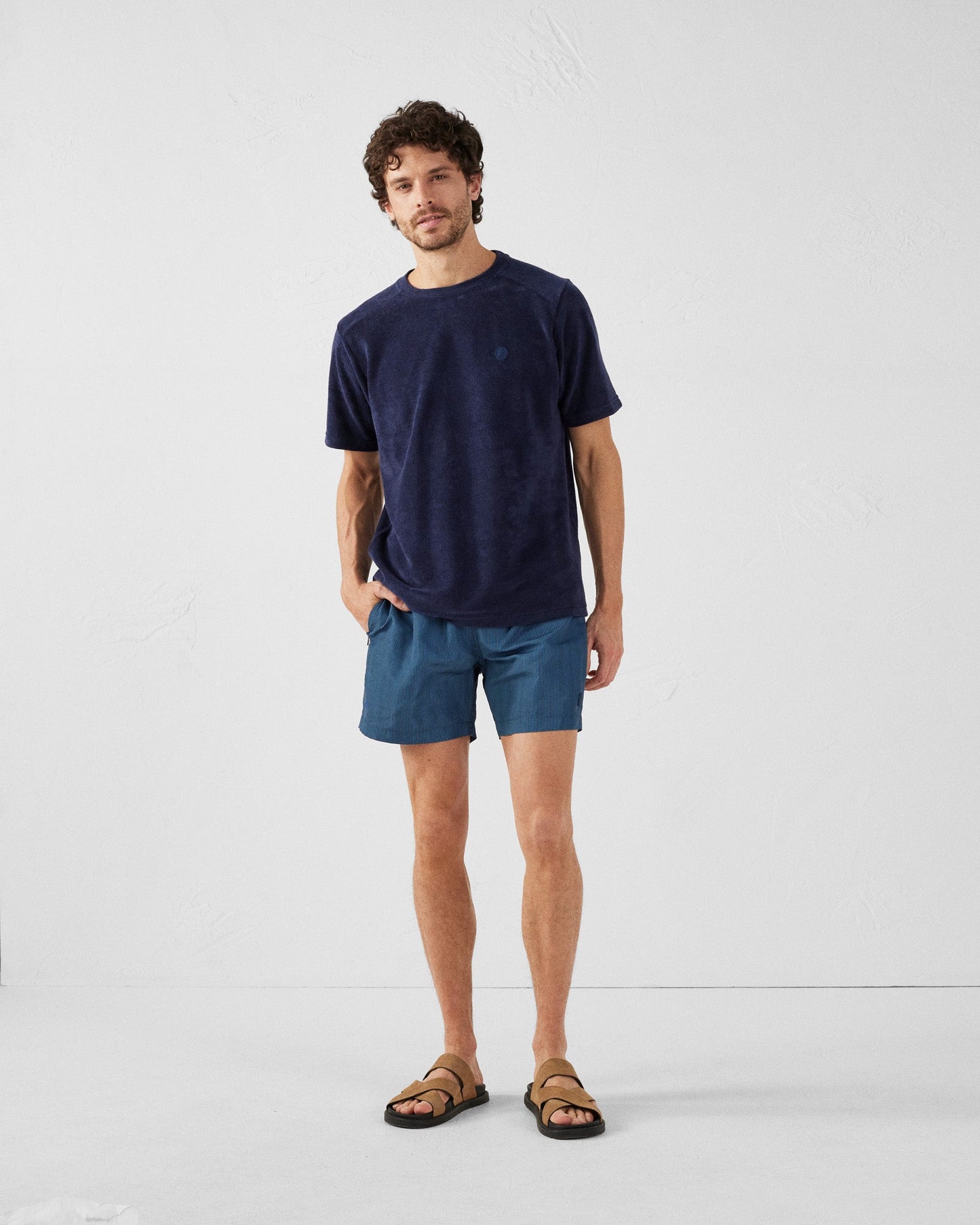 Maillot de bain Stripe marine/Bleu jeans Niolon stripe