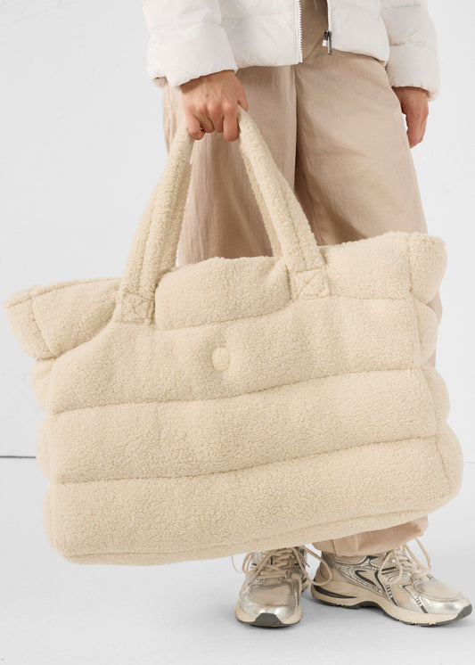 Maxi totebag Naturel Leina sherpa