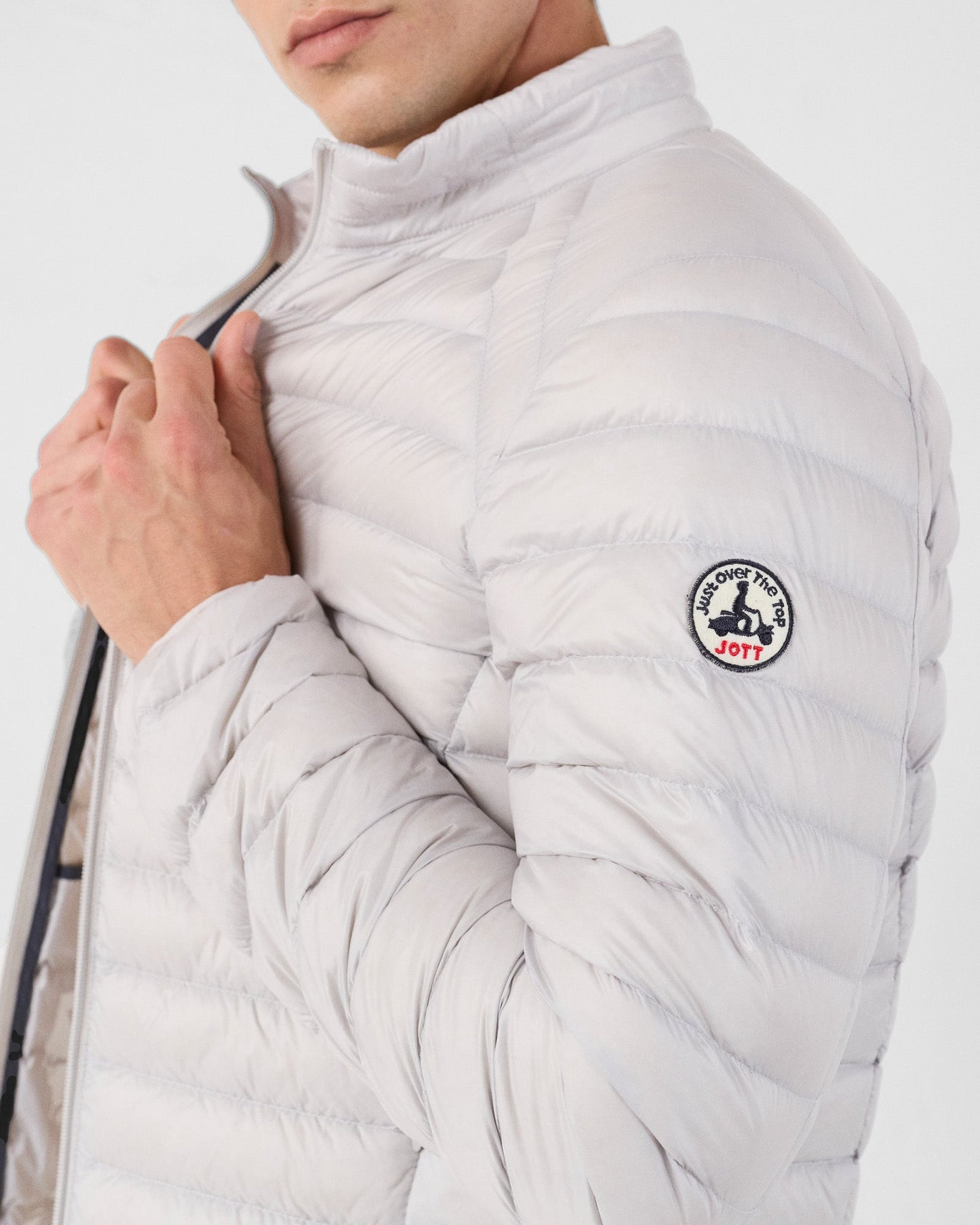 Doudoune légère Gris glace Mat