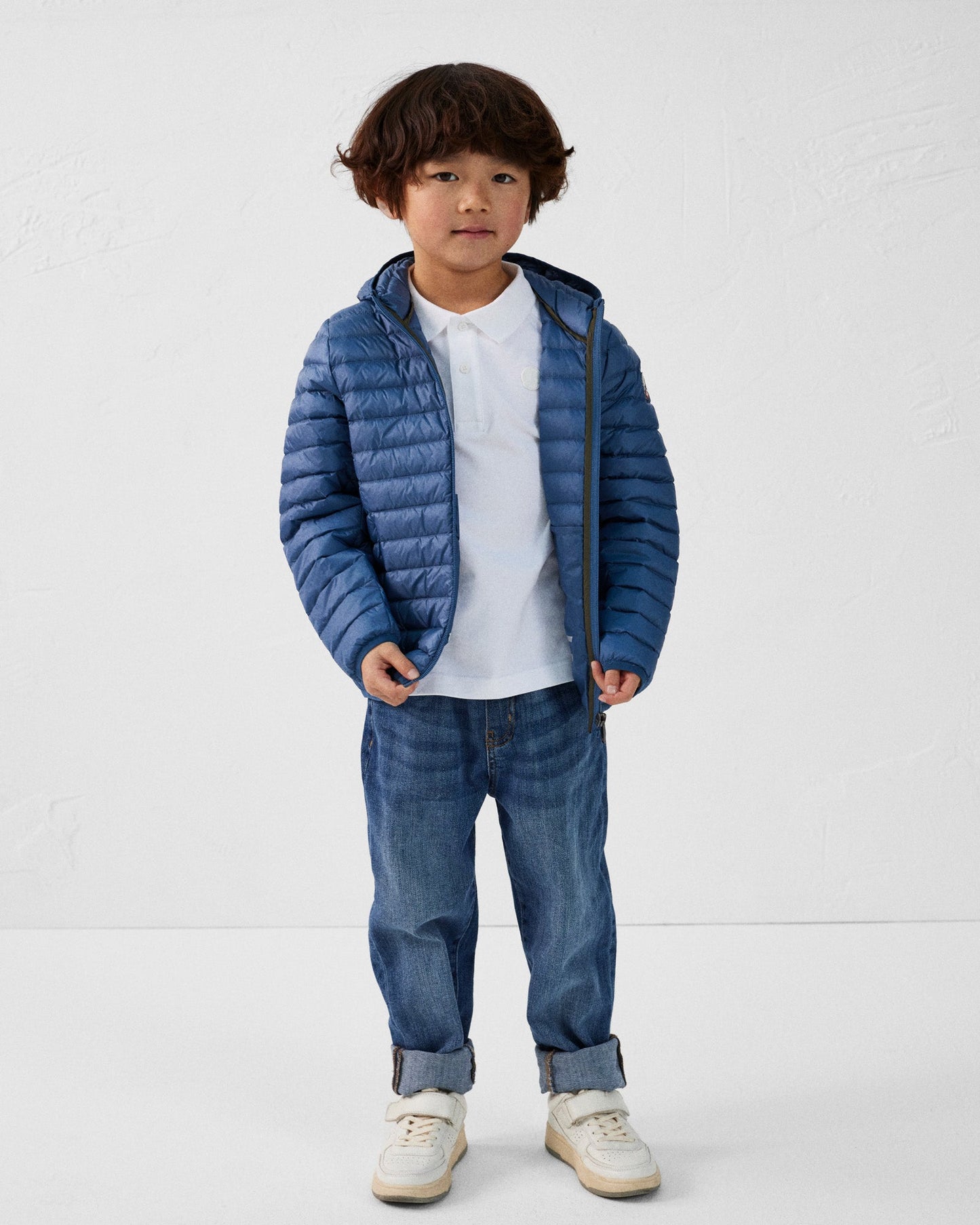 Polo enfant en coton Blanc Ciro